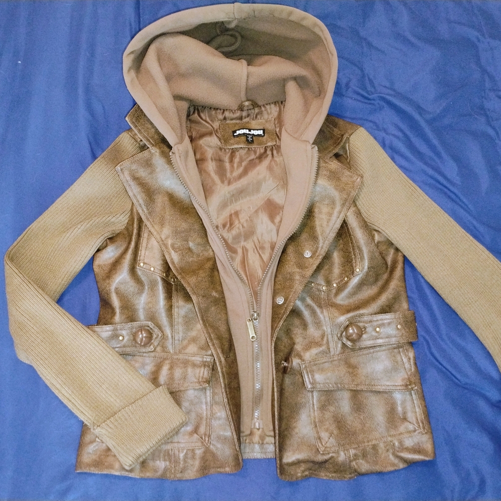 Jou Jou Brown Leather Jacket